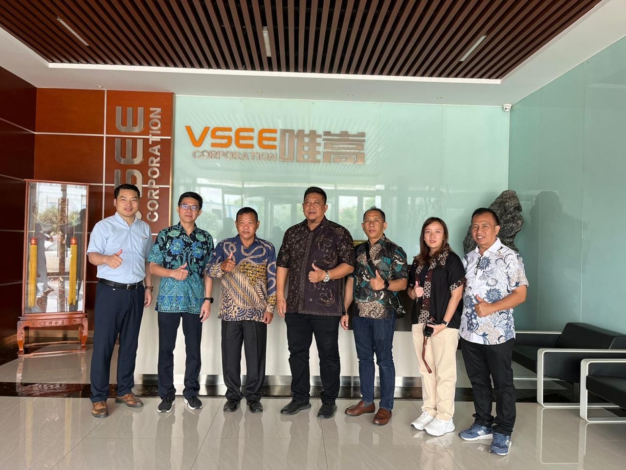 Selamat Datang Distributor dan Pelanggan VSEE Indonesia untuk Pabrik